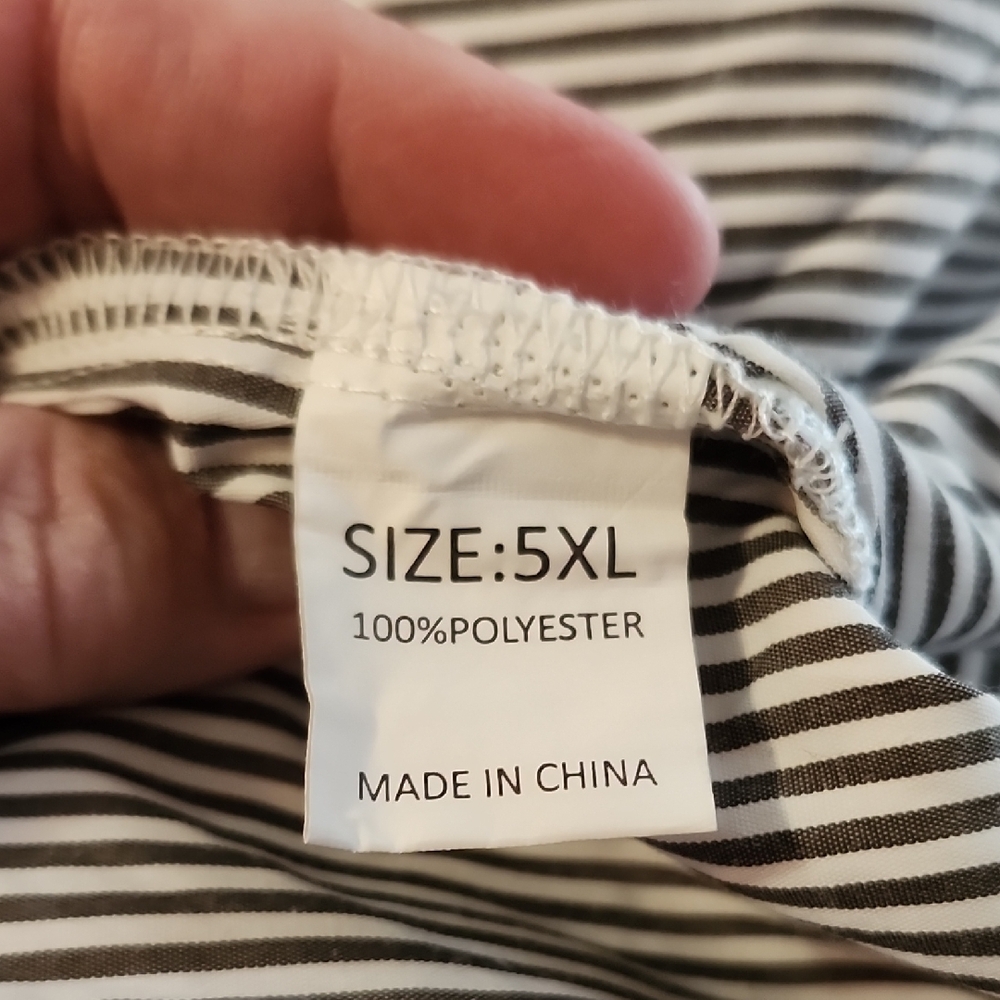 Striped Button-Up Blouse - Picture 10 of 11